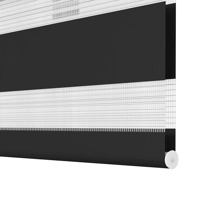zebragardin 140,9x175 cm stofbredde 136,7 cm sort