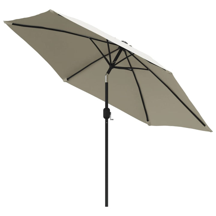 parasol 3 m stålstang sandhvid