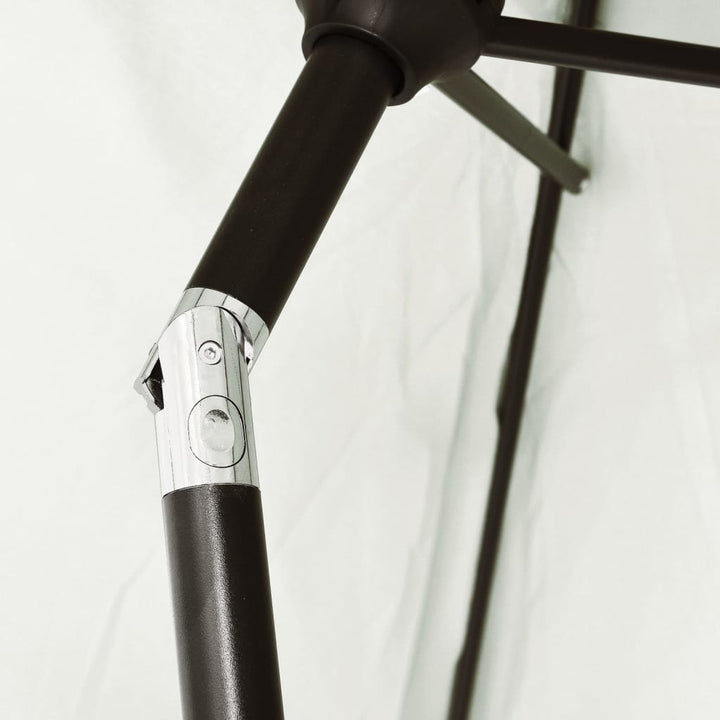 parasol 3 m stålstang sandhvid