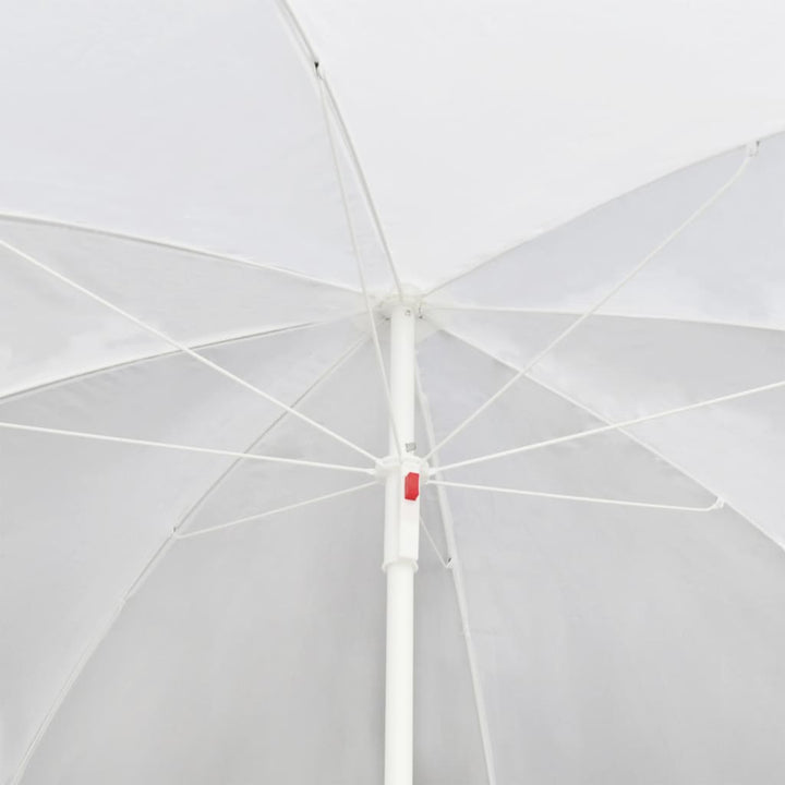 haveseng med parasol polyrattan brun