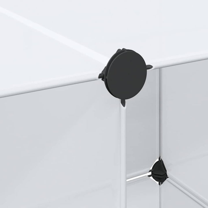 modulskab med 9 rum 109x36,5x143 cm hvid