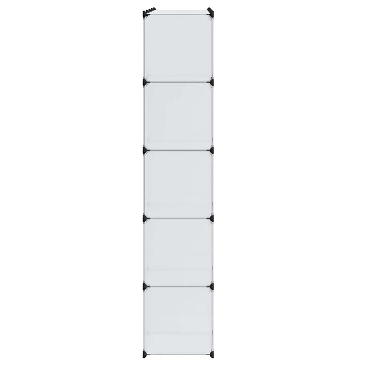 modulskab med 14 rum hvid 37x146x180,5 cm