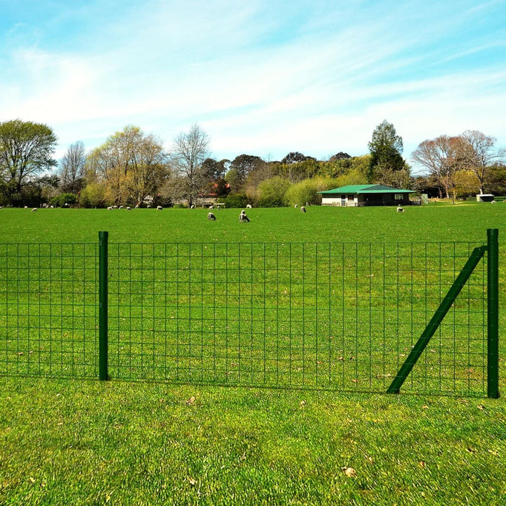 eurohegn 10x1,5 m stål grøn