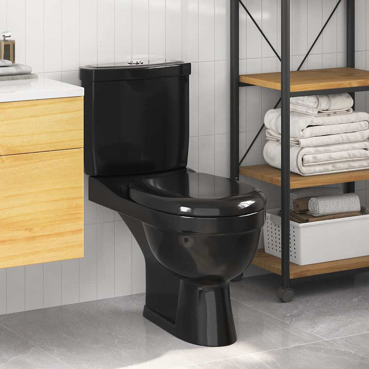 toilet med cisterne sort