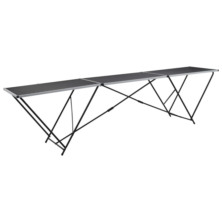 klapbord til tapetsering MDF og aluminium 300x60x78 cm