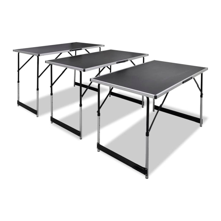 tapetseringsbord foldbart med justerbar bordhøjde 3 stk.