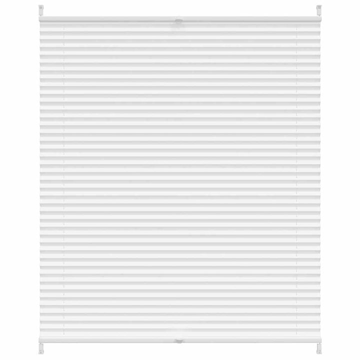 Plisseret blind 100x125 cm hvid