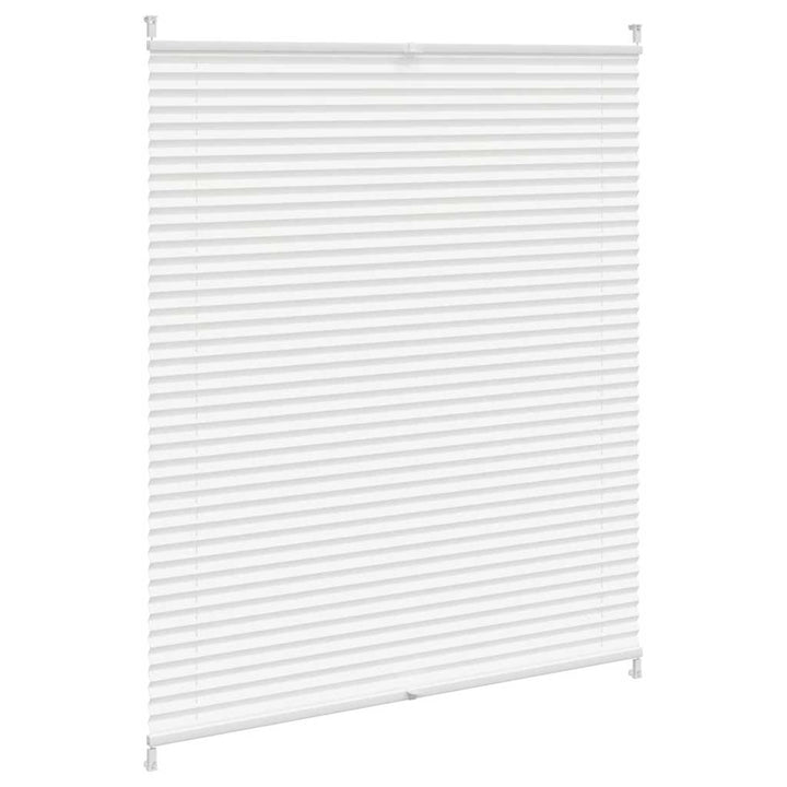 Plisseret blind 100x125 cm hvid