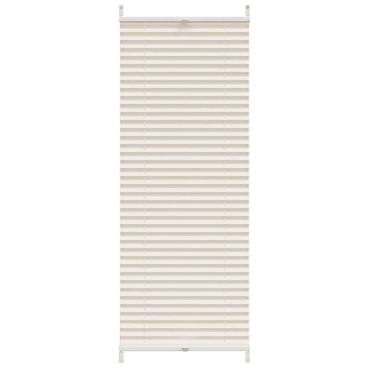 plisseret rullegardin 50 x 150 cm cremefarvet