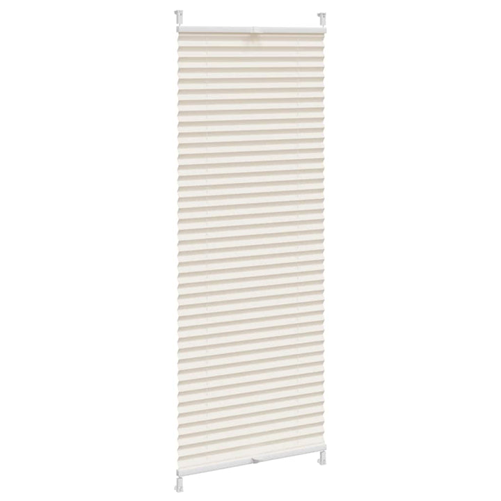 plisseret rullegardin 50 x 150 cm cremefarvet