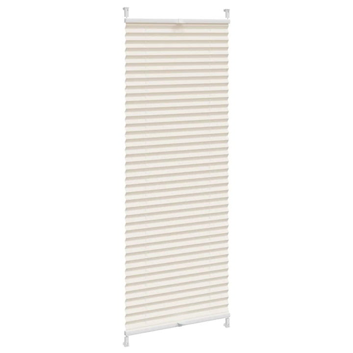 plisseret rullegardin 50 x 150 cm cremefarvet