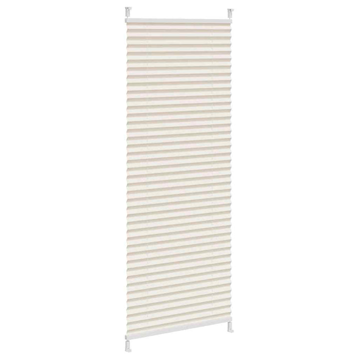 plisseret rullegardin 50 x 150 cm cremefarvet