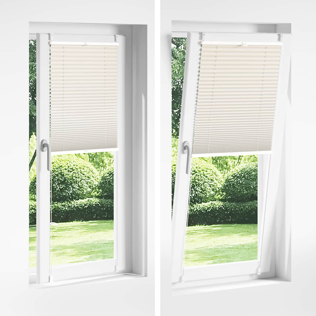 Plisseret blind 60x100 cm creme