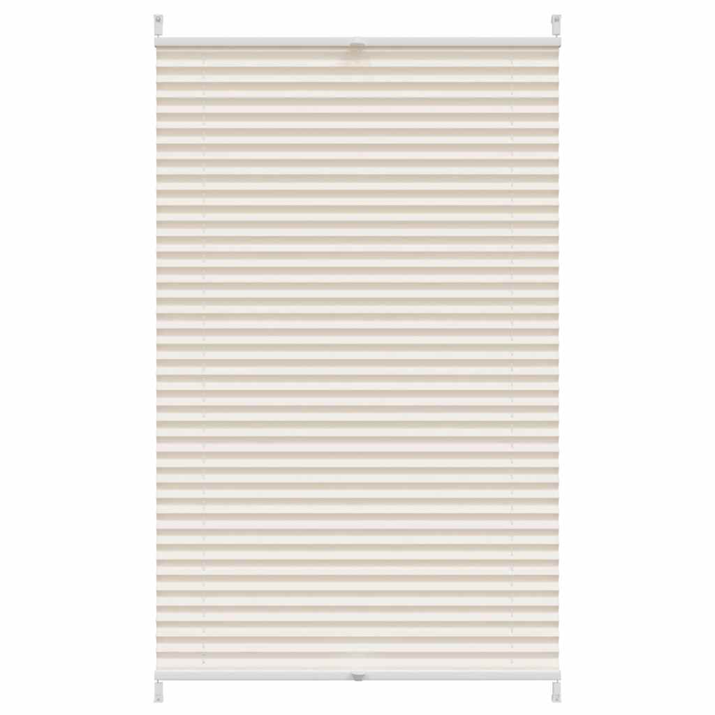 Plisseret blind 70x125 cm creme