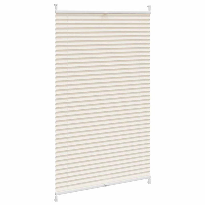 Plisseret blind 70x125 cm creme