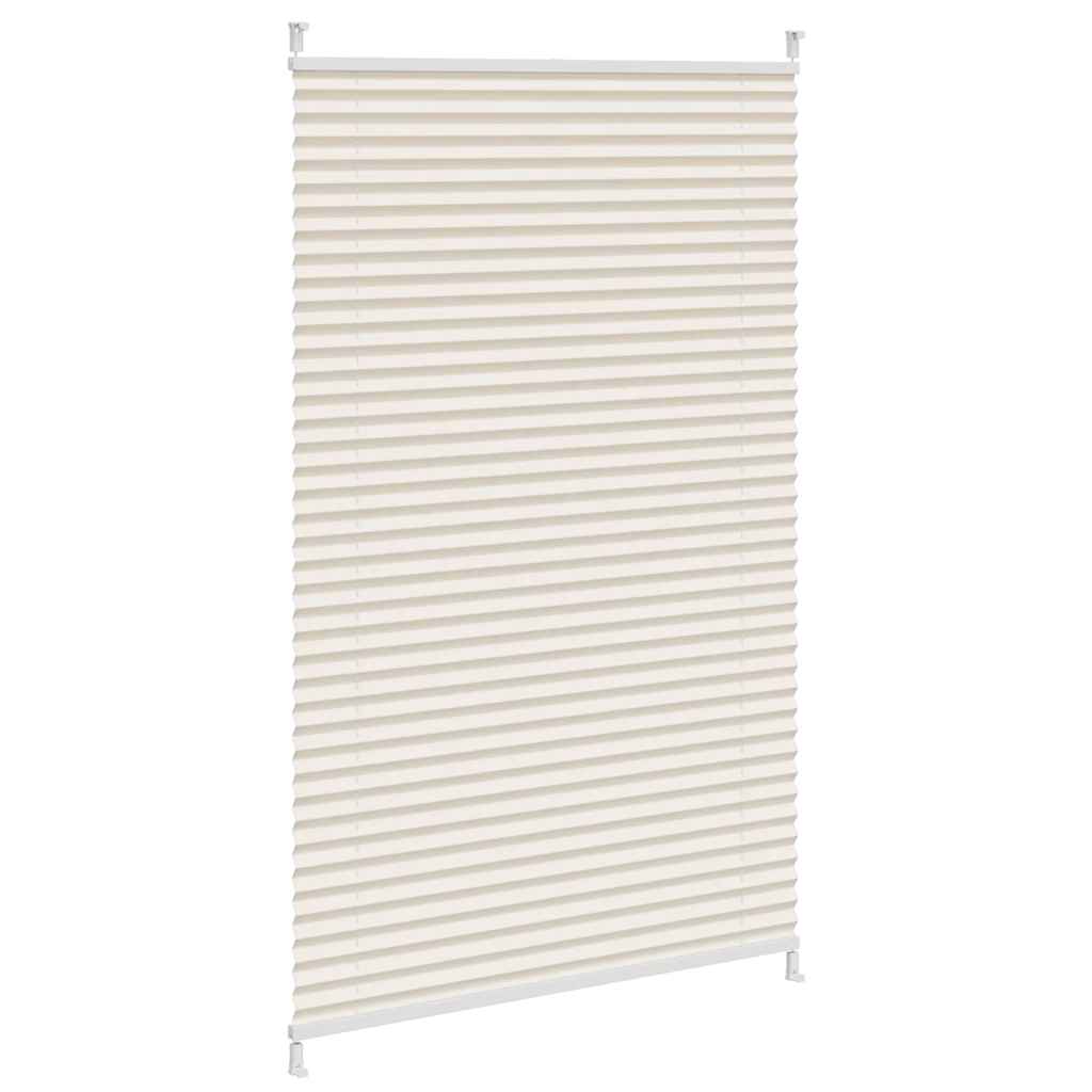 Plisseret blind 70x125 cm creme