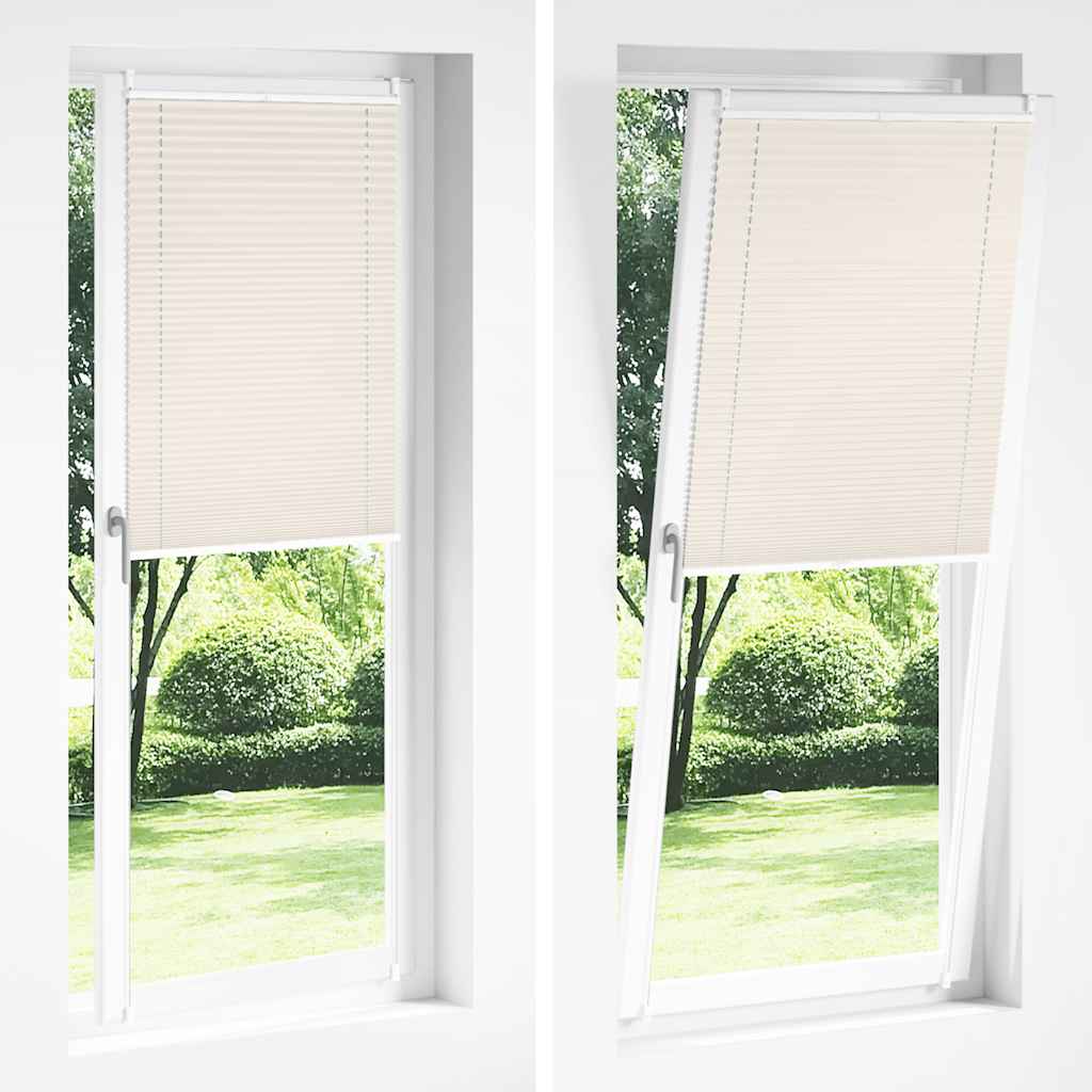 Plisseret blind 70x200 cm creme