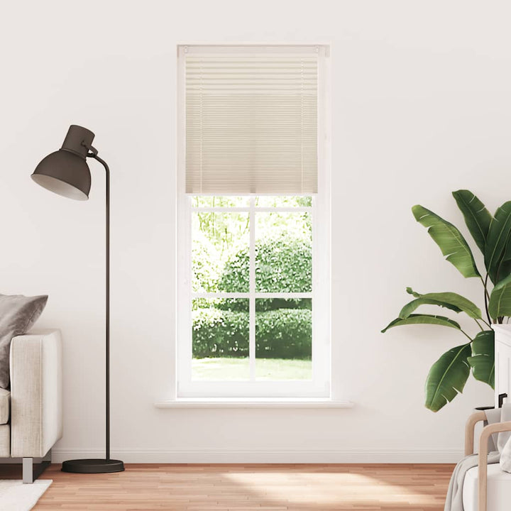 Plisseret blind 70x200 cm creme