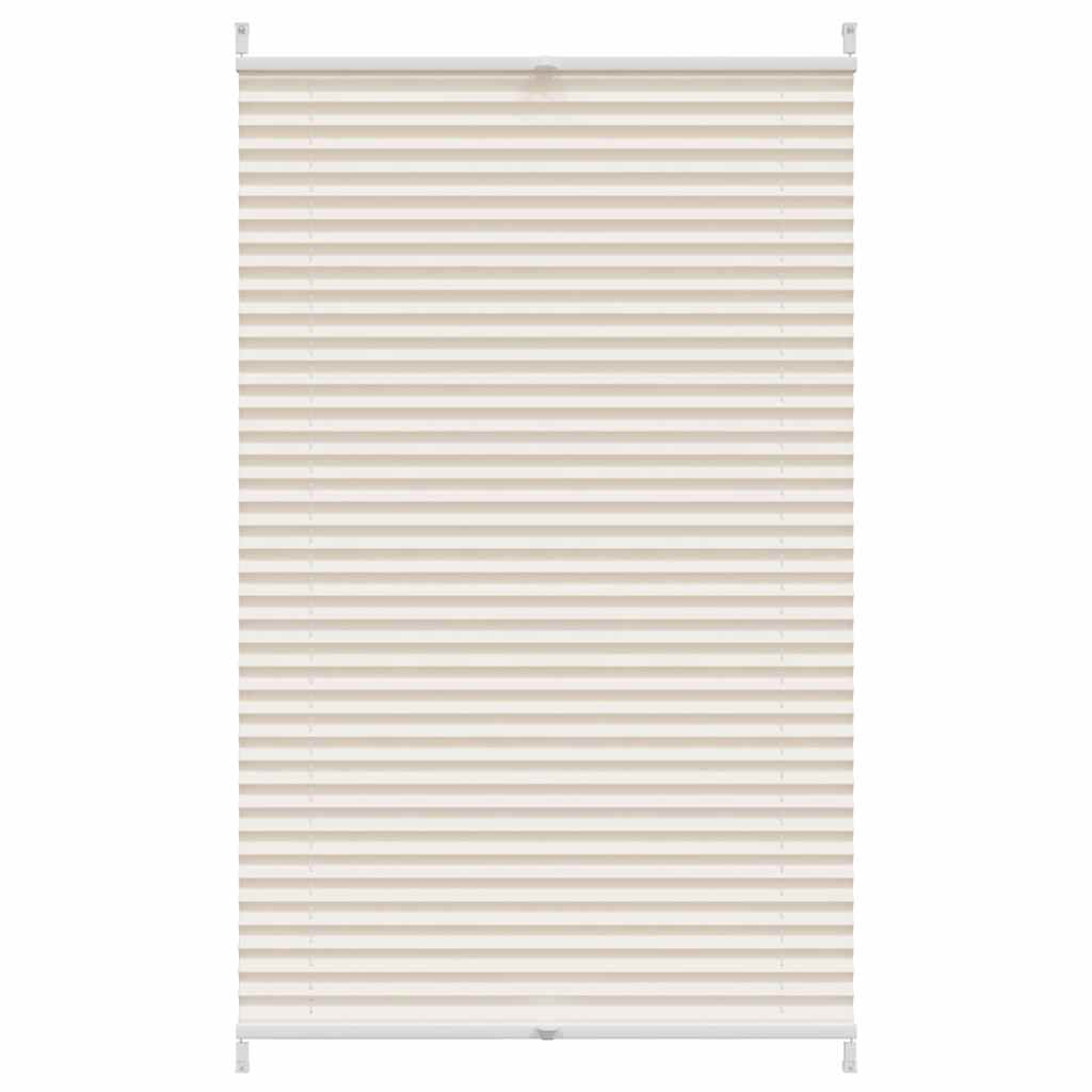 Plisseret blind 80x100 cm creme