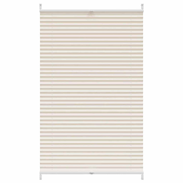 Plisseret blind 80x100 cm creme