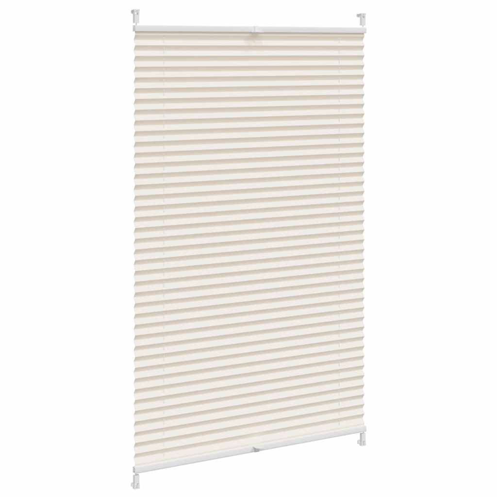 Plisseret blind 80x100 cm creme