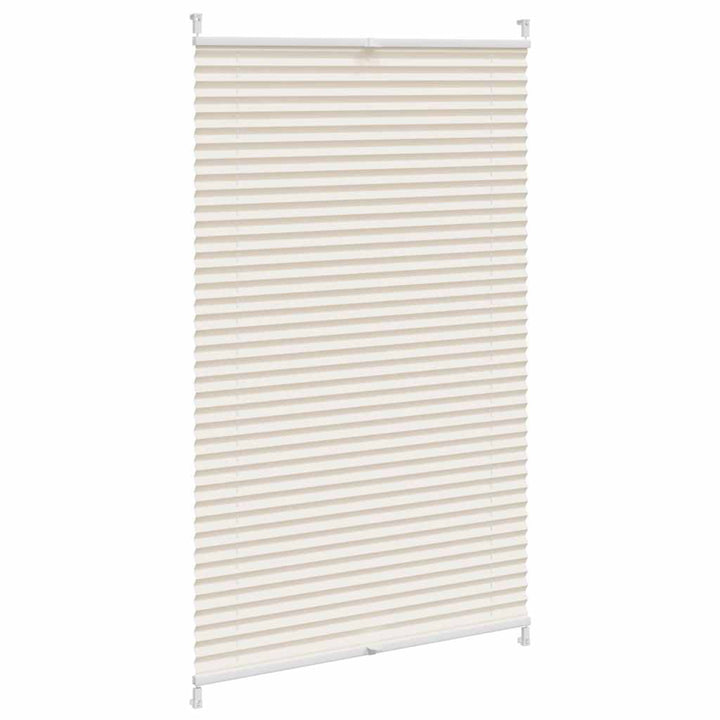 Plisseret blind 80x100 cm creme