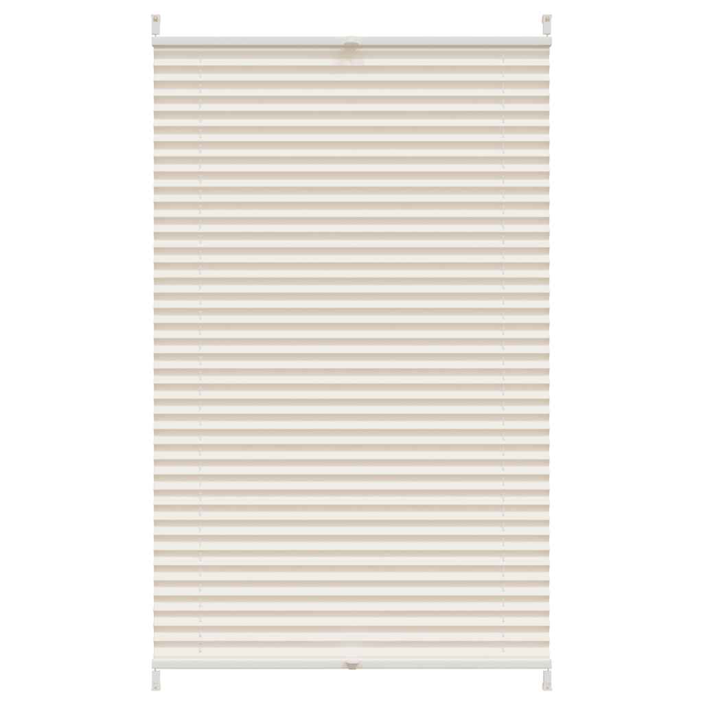 Plisseret blind 80x125 cm creme