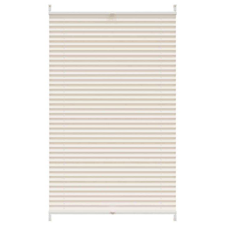 Plisseret blind 80x125 cm creme