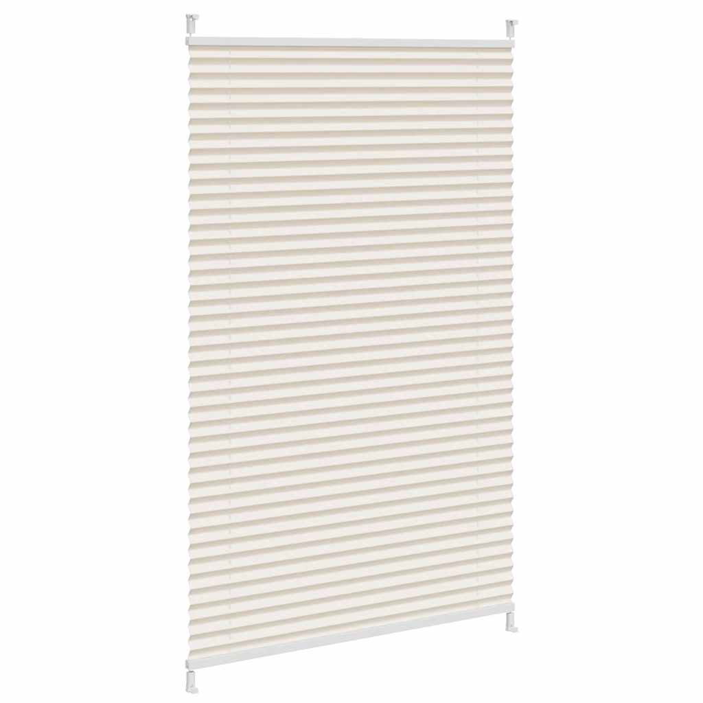 Plisseret blind 80x125 cm creme