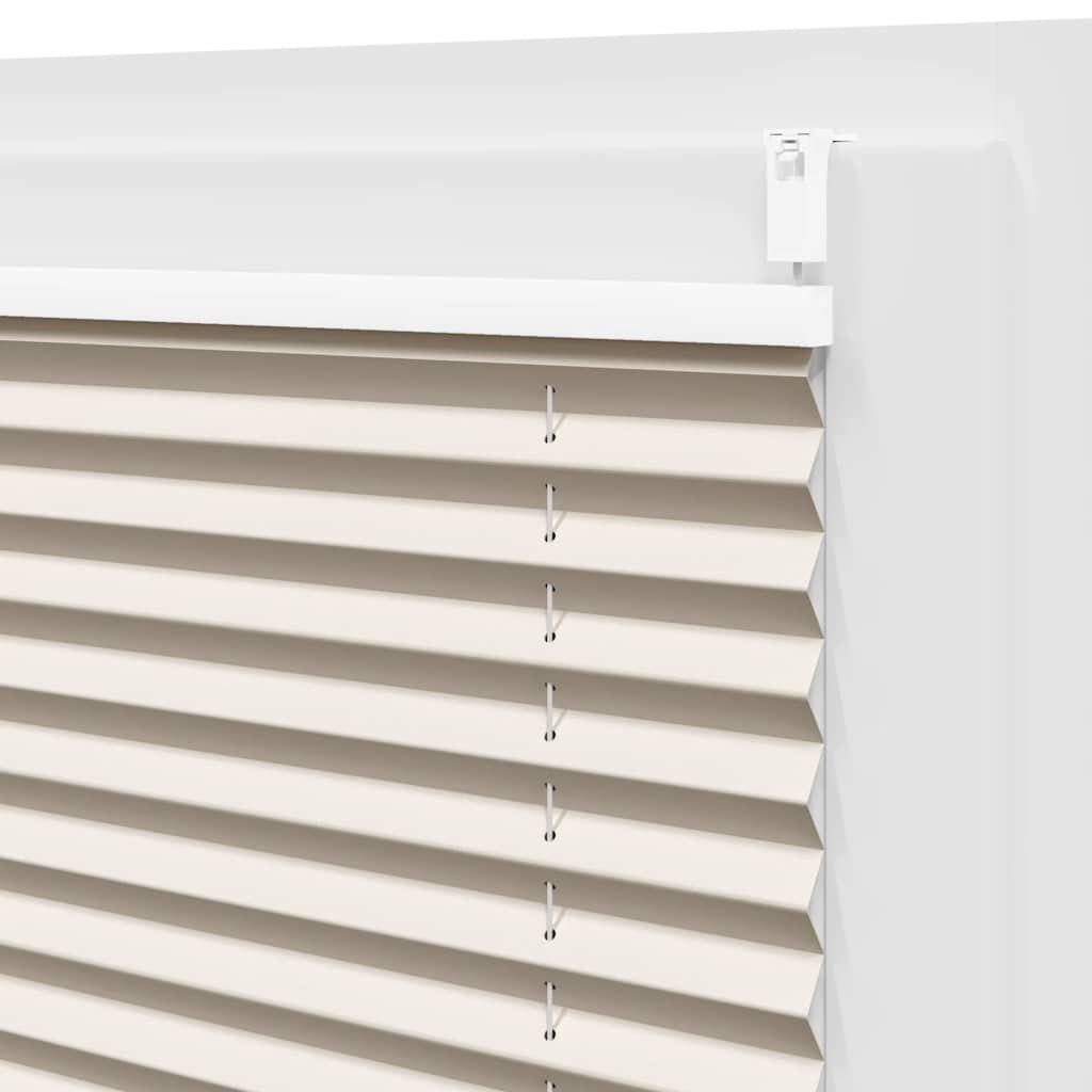 Plisseret blind 80x125 cm creme