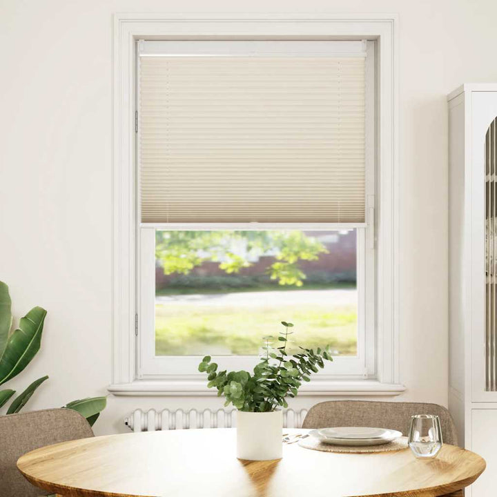 Plisseret blind 80x125 cm creme