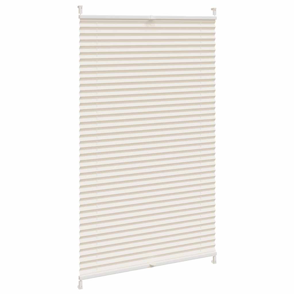 Plisseret blind 90x125 cm creme
