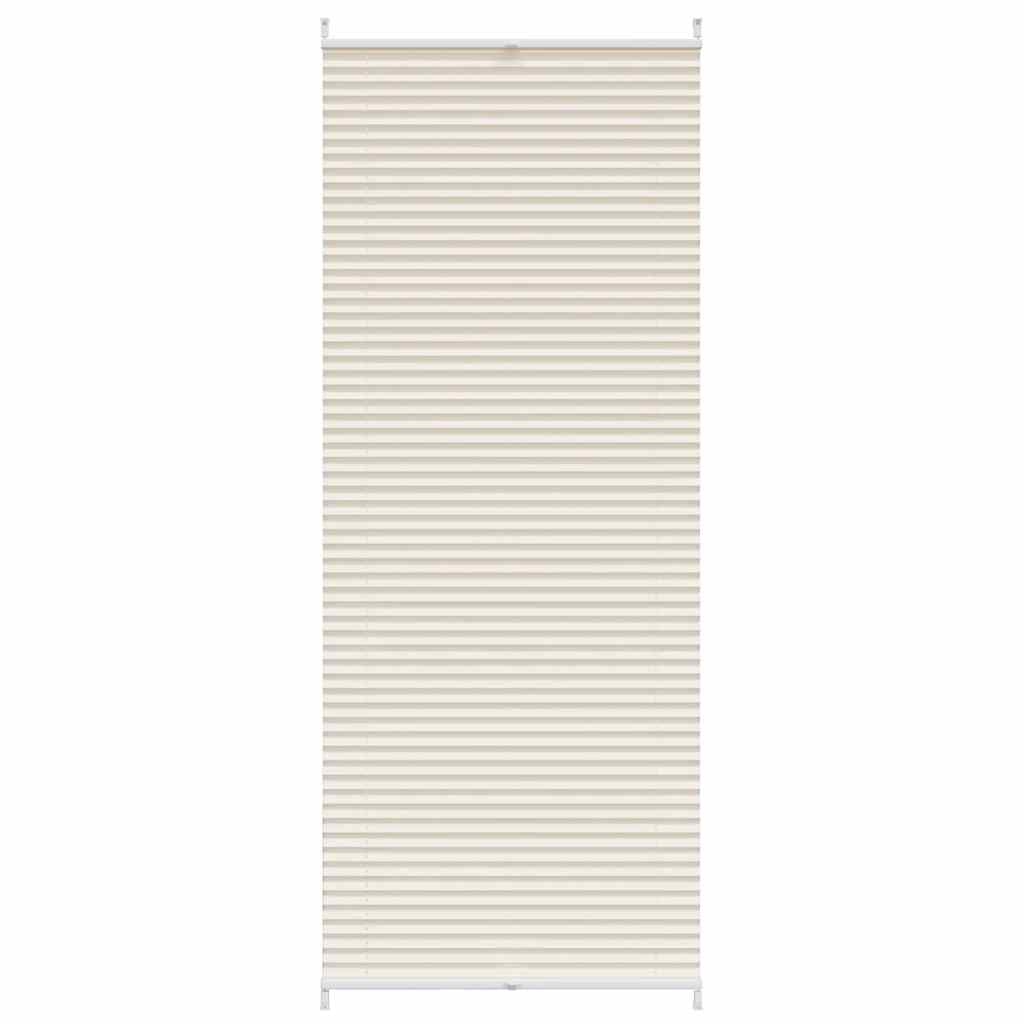 Plisseret blind 90x200 cm creme
