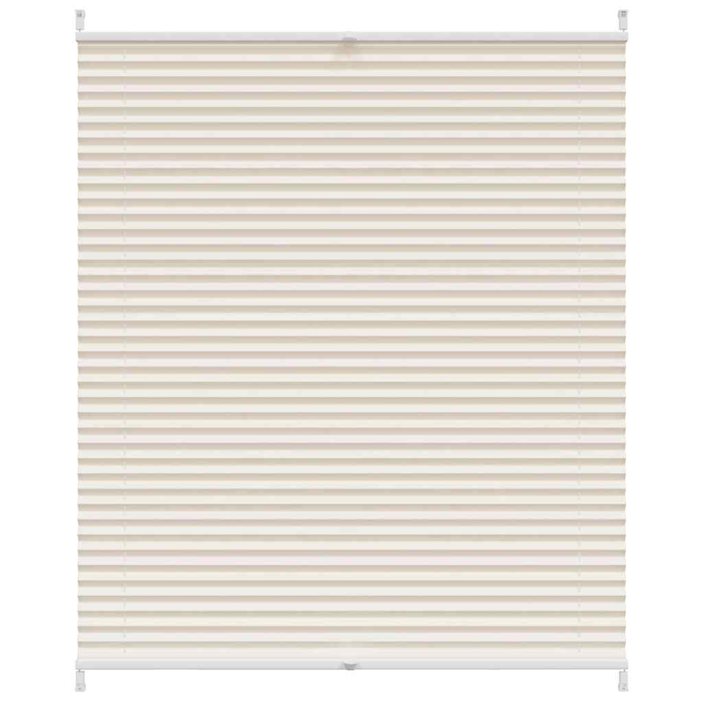 Plisseret blind 100x125 cm creme