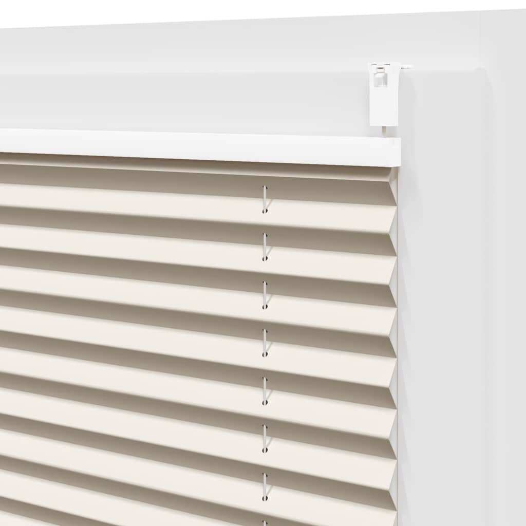 Plisseret blind 100x125 cm creme