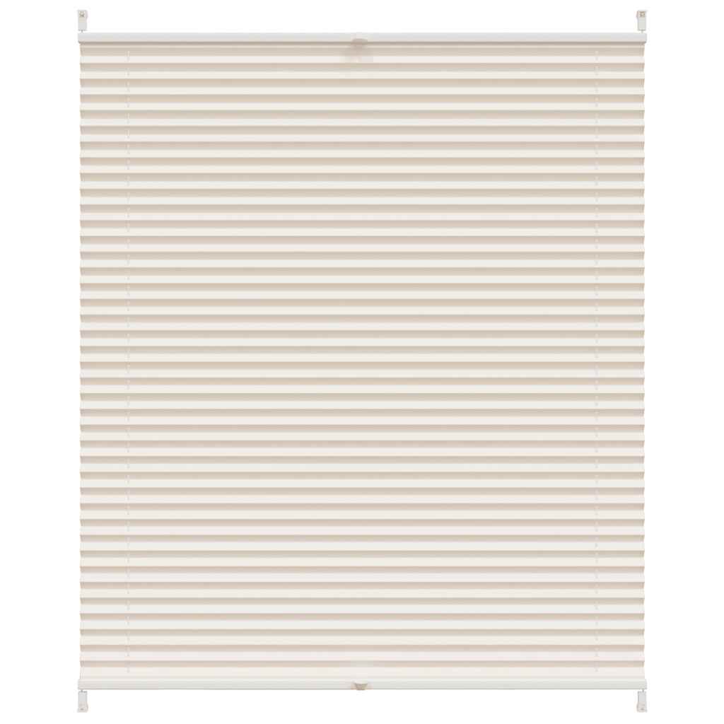 Plisseret blind 110x100 cm creme