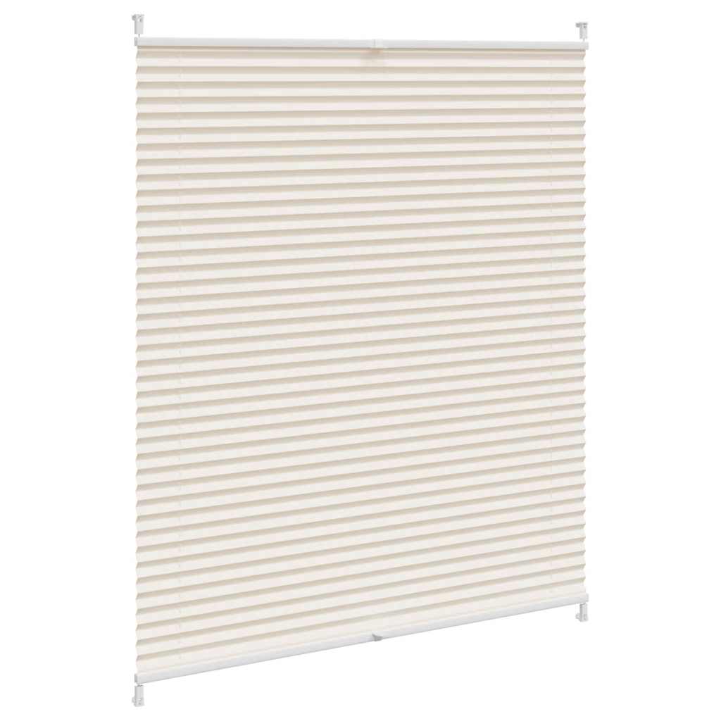 Plisseret blind 110x100 cm creme