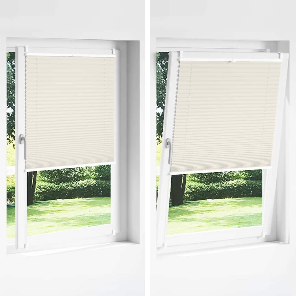 Plisseret blind 110x100 cm creme