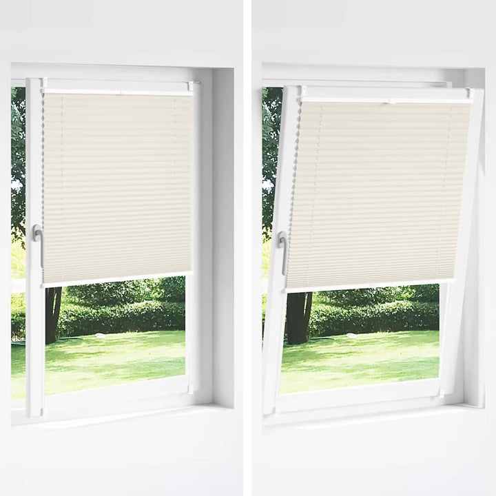 Plisseret blind 110x100 cm creme