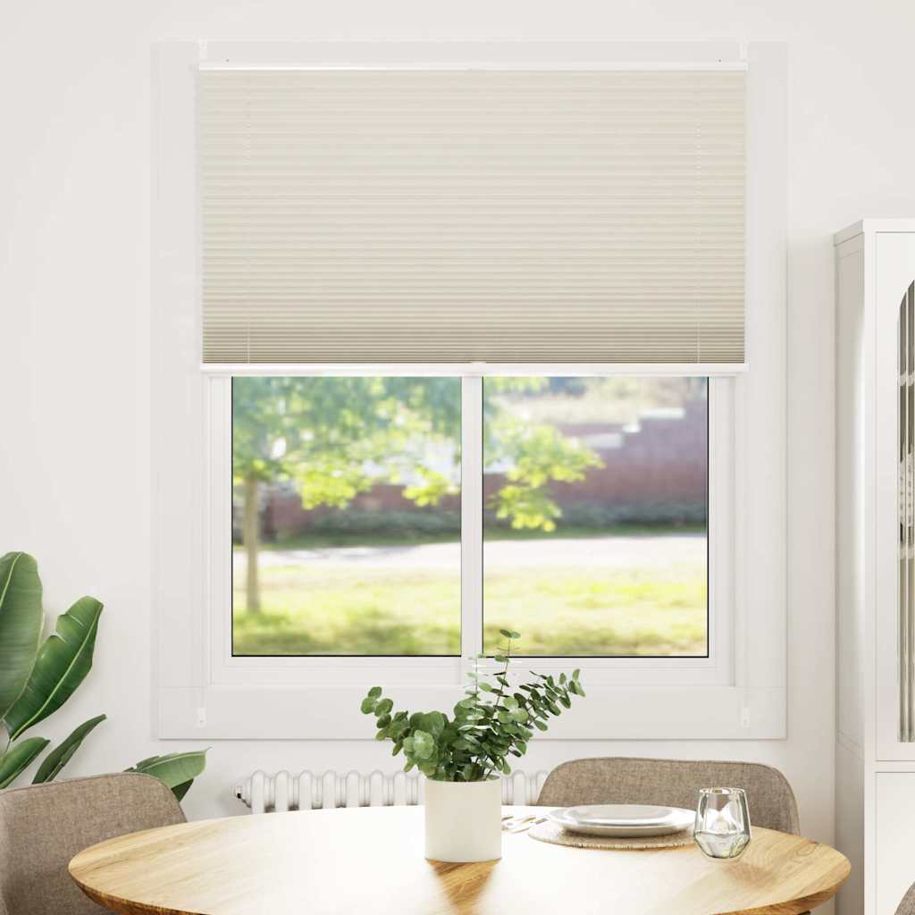 Plisseret blind 110x100 cm creme