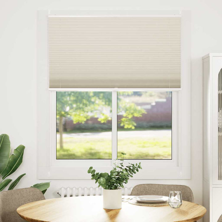 Plisseret blind 110x100 cm creme