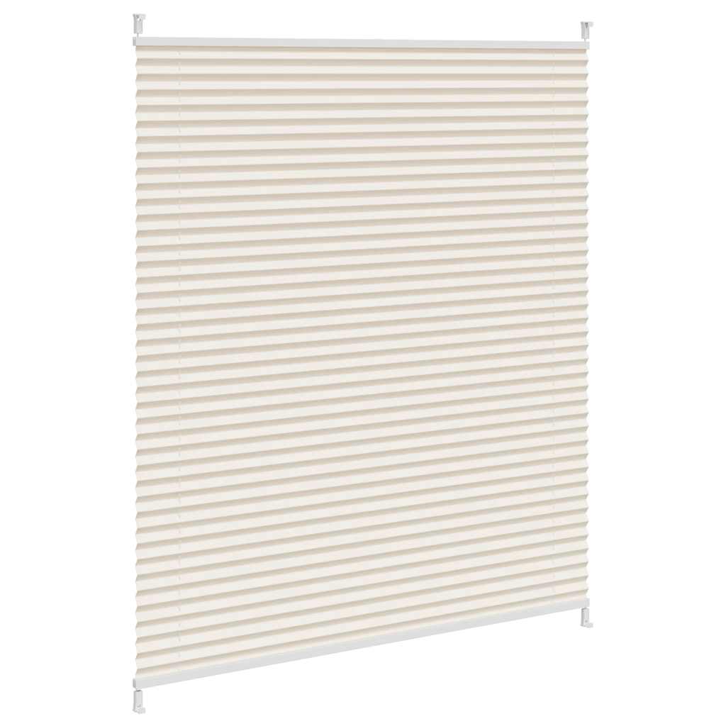 Plisseret blind 110x125 cm creme