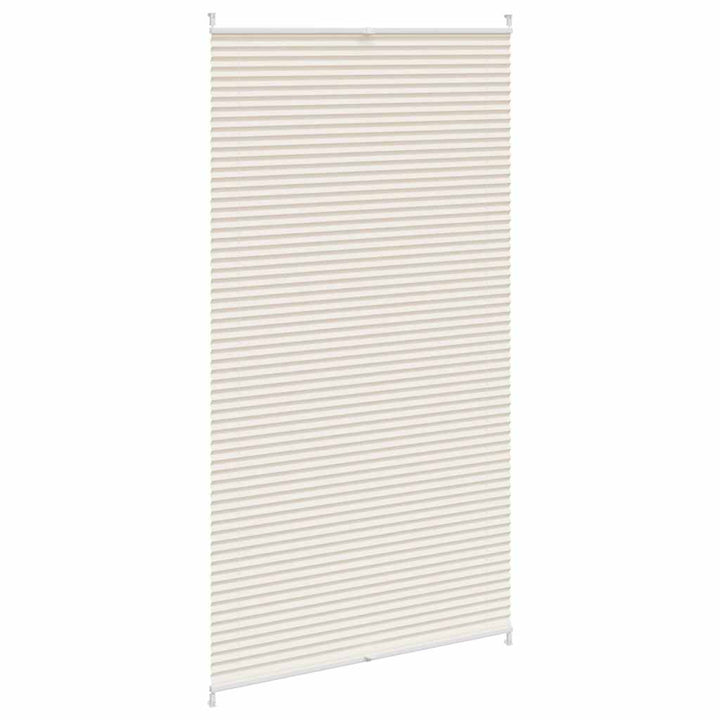 Plisseret blind 110x200 cm creme