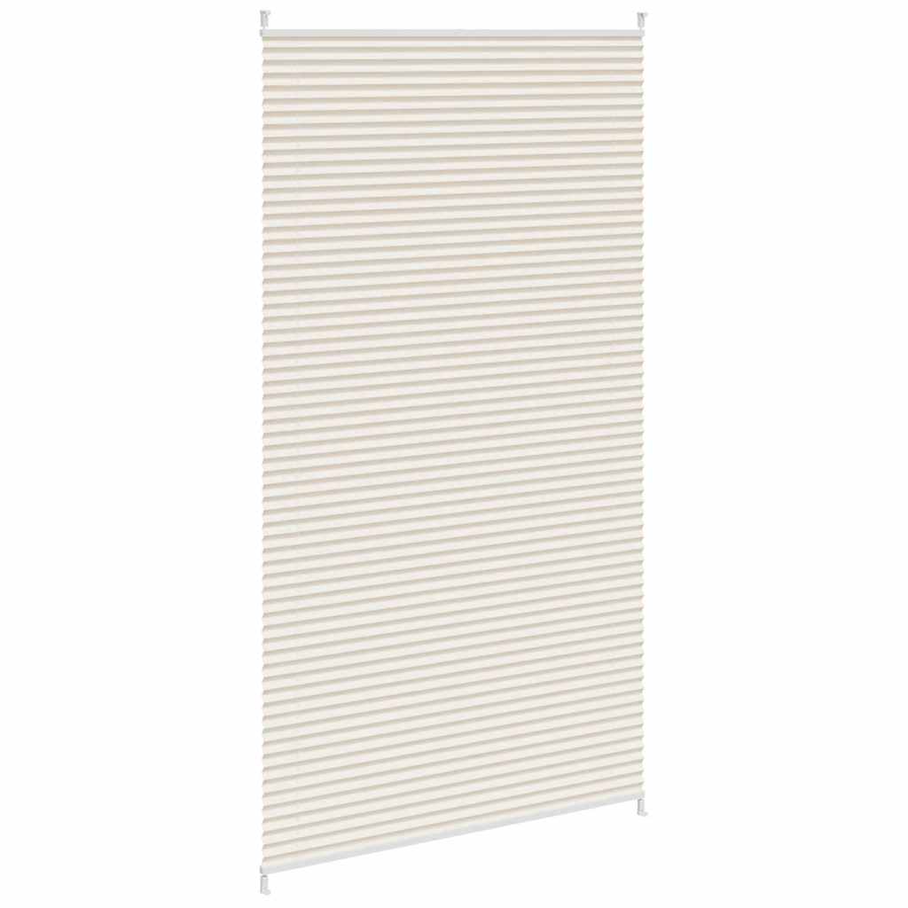 Plisseret blind 110x200 cm creme