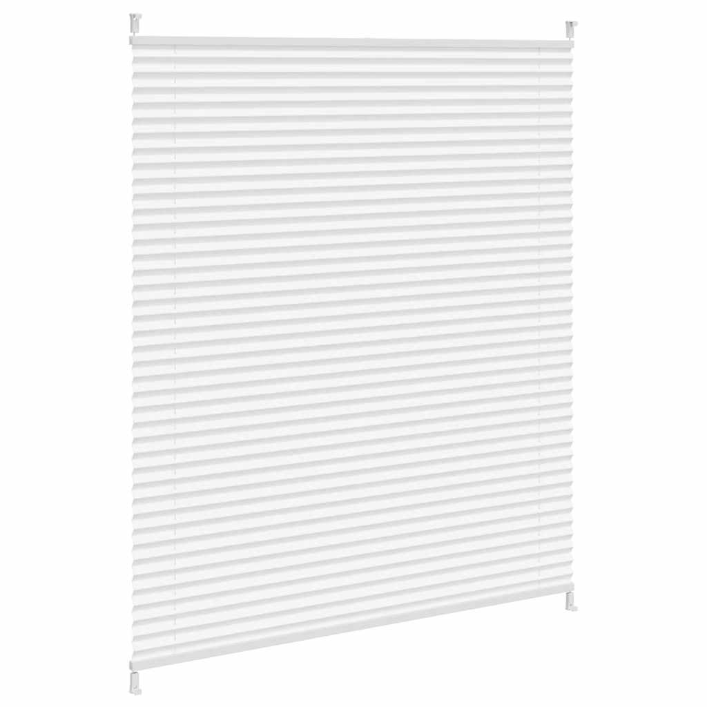 Plisseret blind 110x150 cm hvid