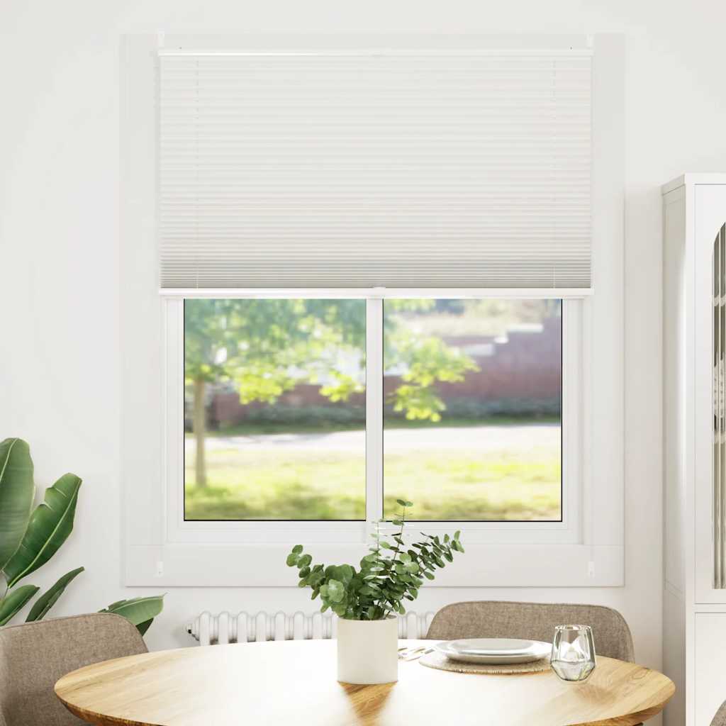 Plisseret blind 110x150 cm hvid