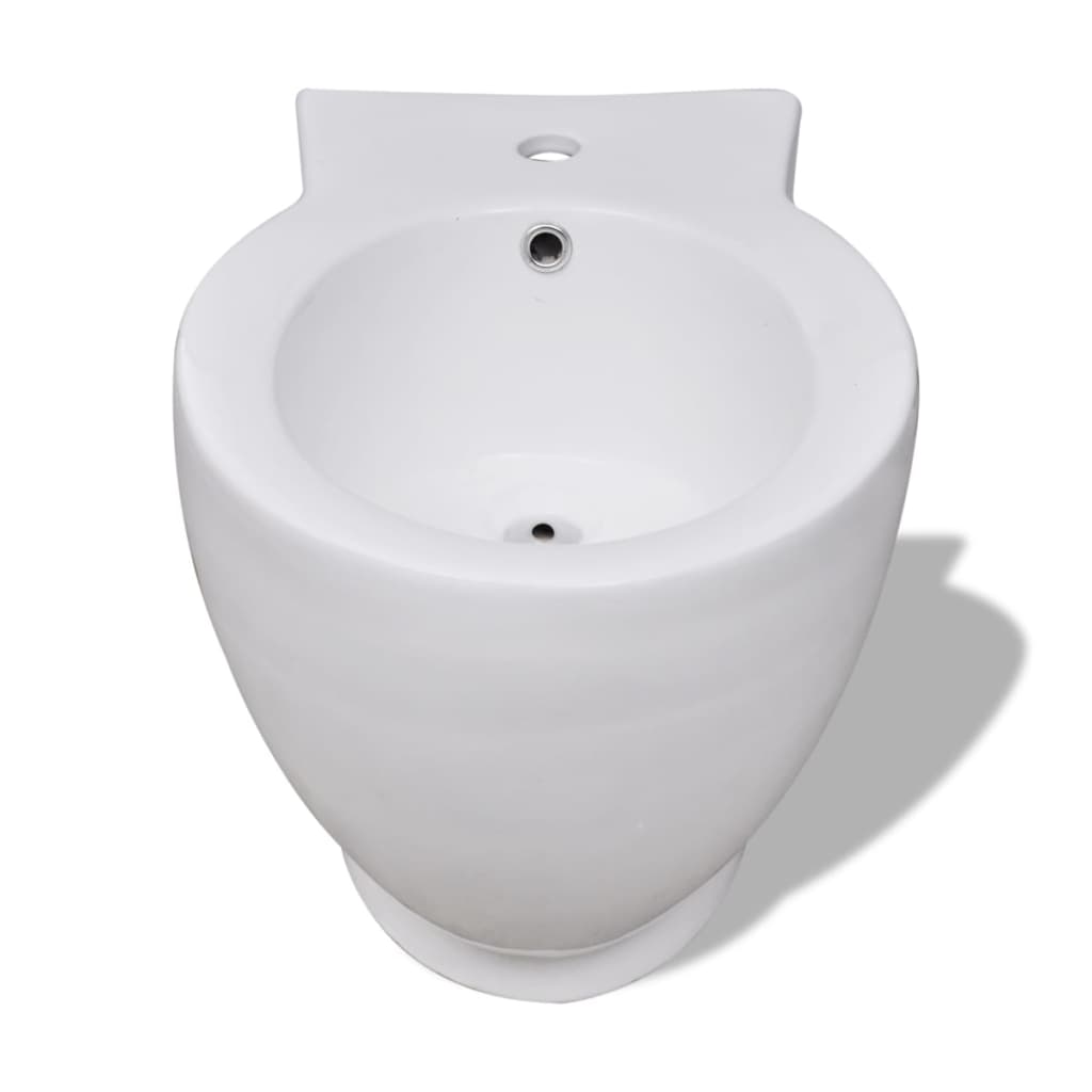 bidet stående keramik hvid