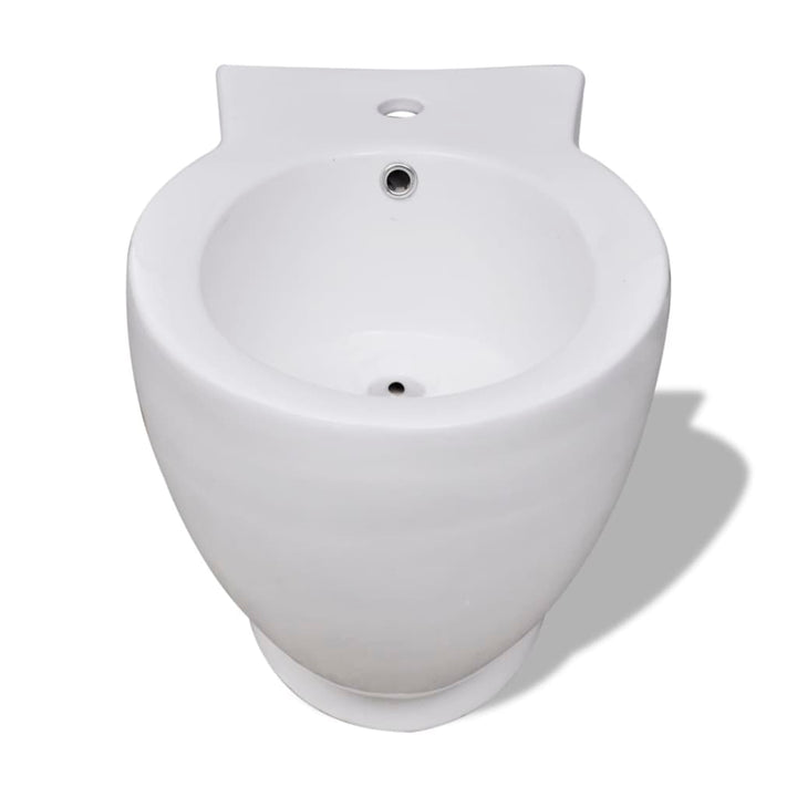 bidet stående keramik hvid