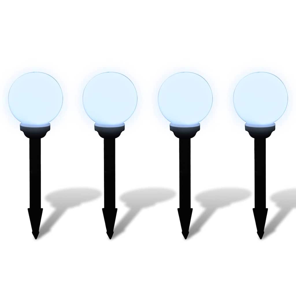 udendørslamper 4 stk. LED 15 cm med jordspyd
