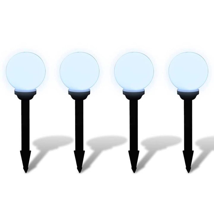 udendørslamper 4 stk. LED 15 cm med jordspyd
